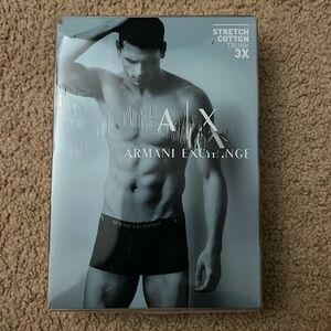 NIB Men’s Armani Exchange 3pk stretch cotton trunks